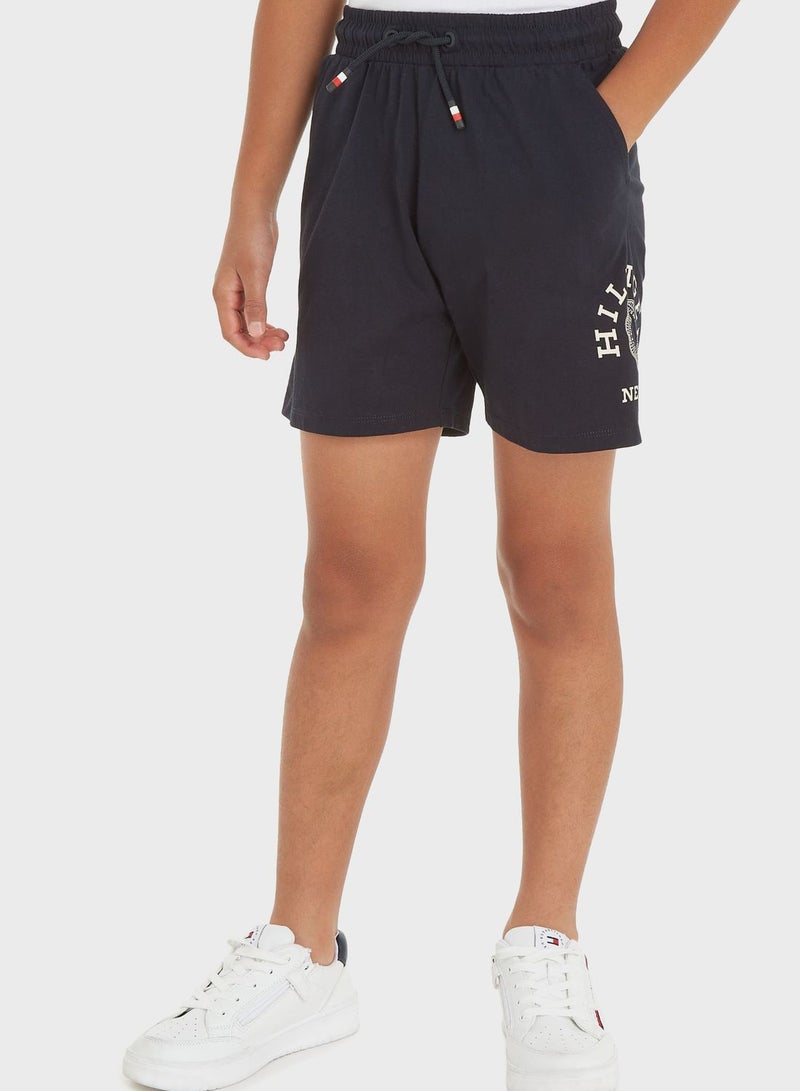 Youth Monogram Sweat Shorts