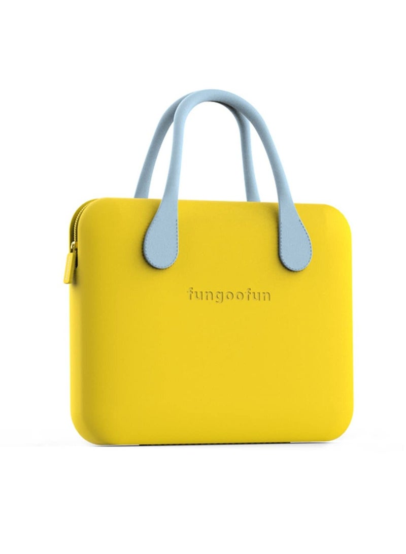 Laptop Bag, 35.5CM Case, Computer Bag EVA Waterproof Handlbag Briefcase for MacBook/Dell/MateBook/Lenovo/ASUS Notebook(Yellow)