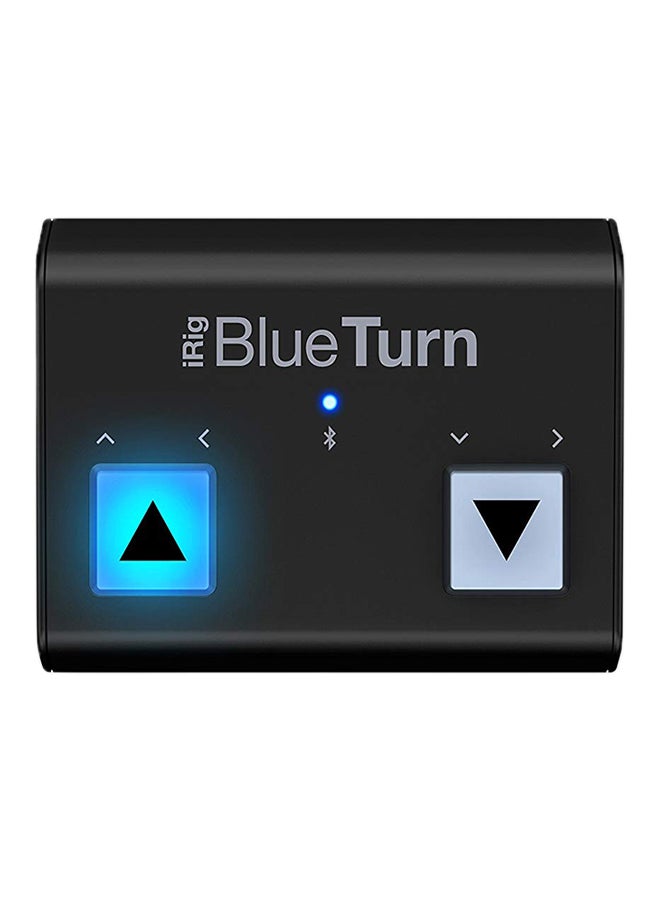 iRig BlueTurn - Backlit silent Bluetooth page turner for iPhone, iPad, Mac and Android IP-IRIG-BTURN-IN Black