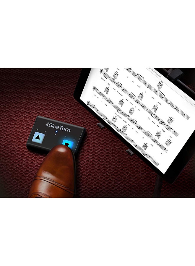 iRig BlueTurn - Backlit silent Bluetooth page turner for iPhone, iPad, Mac and Android IP-IRIG-BTURN-IN Black