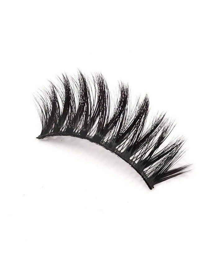 Sunniess False Eyelashes 8D Faux Mink Lashes 100% Handmade Reusable Natural Look Fake Eye Lashes Cateye Fluffy Wispy Lashes Dramatic Long Thick Volume Soft Lashes Packs (5D03)