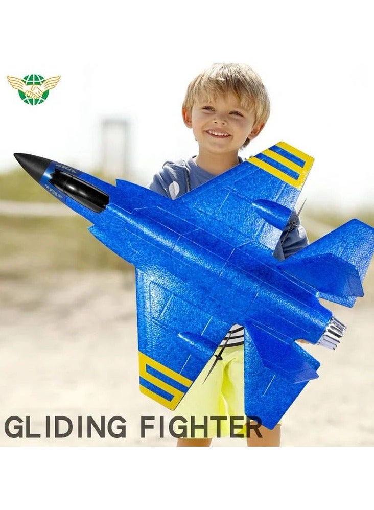 RC Plane 2 Channel, 2.4GHz Radio Control , Large Fixed Wing Glider Fighter Children's Remote Control UAV Remote Control Aircraft Model