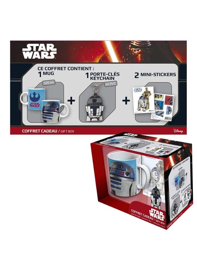 Star Wars Mug With Keyring And Sticker Multicolour
