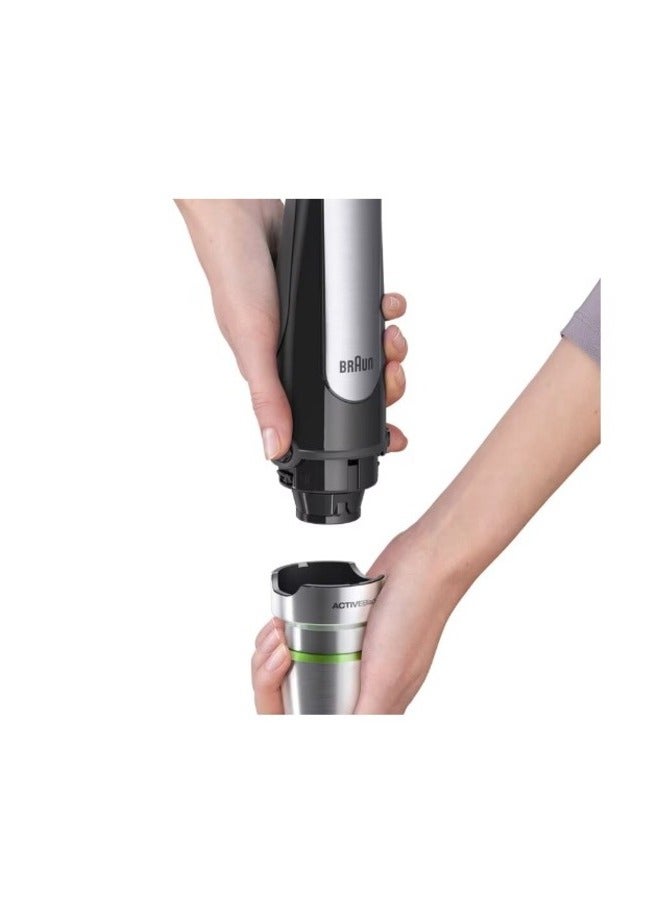 Hand Blenders MultiQuick Immersion Hand Blender (2-Cup Food Processor, Whisk, Beaker) 500 ml 1000 W MQ 7035X Multicolor