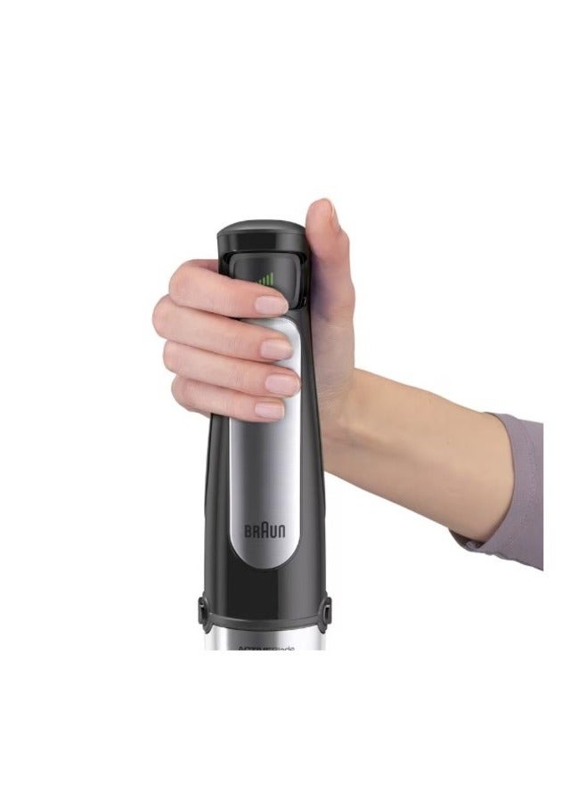 Hand Blenders MultiQuick Immersion Hand Blender (2-Cup Food Processor, Whisk, Beaker) 500 ml 1000 W MQ 7035X Multicolor