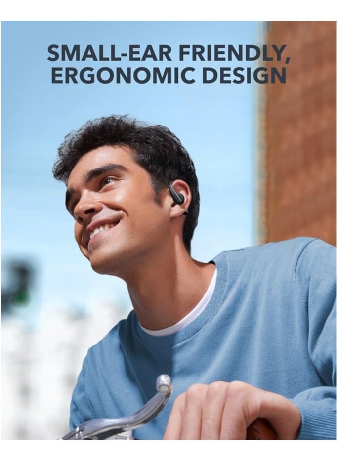 Anker, AeroFit Open-Ear Headphones, Ultra Comfort, Snug Fit, Ergonomic Ear Hook, Balanced Sound, IPX7 Waterproof, 42H Playtime, Bluetooth 5.3, App Control, Clear Calls, Wireless Earbuds Black