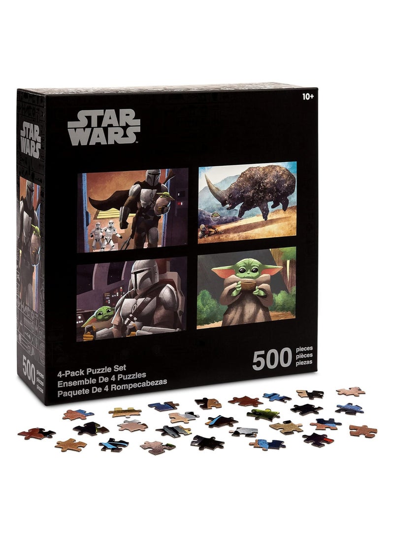 Star Wars The Mandalorian - Four-Pack Puzzle Set - 500 Pieces