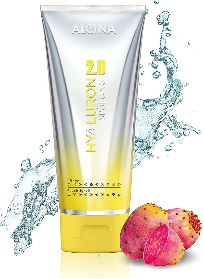 Hyaluron 2.0 Conditioner with Anti Heat Effect for Silky Smooth Hair Contains Hyaluronic Acids 200 ml Made in Germany