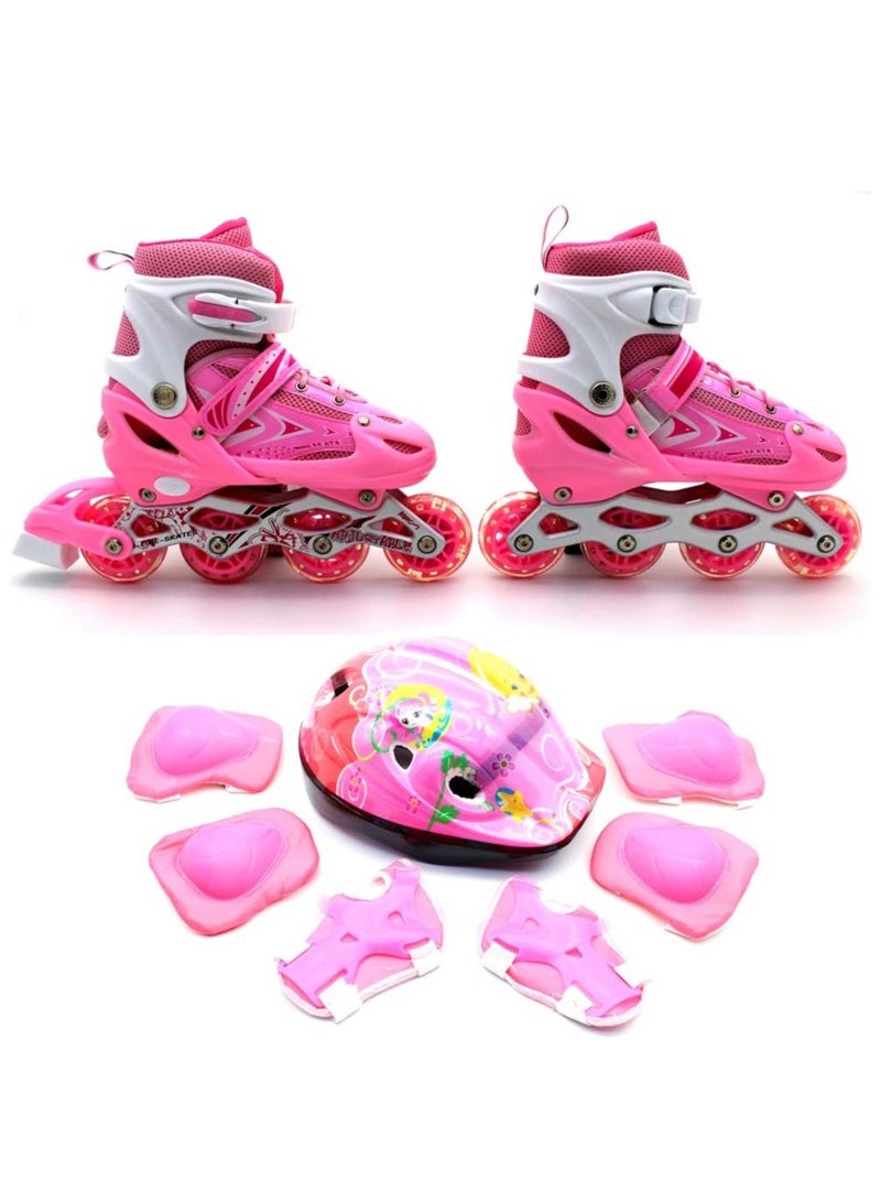 Children's Heelys Boys and Girls Skates Double Wheel the Skating Shoes Student Pulley Sports Light Shoelace Wheel