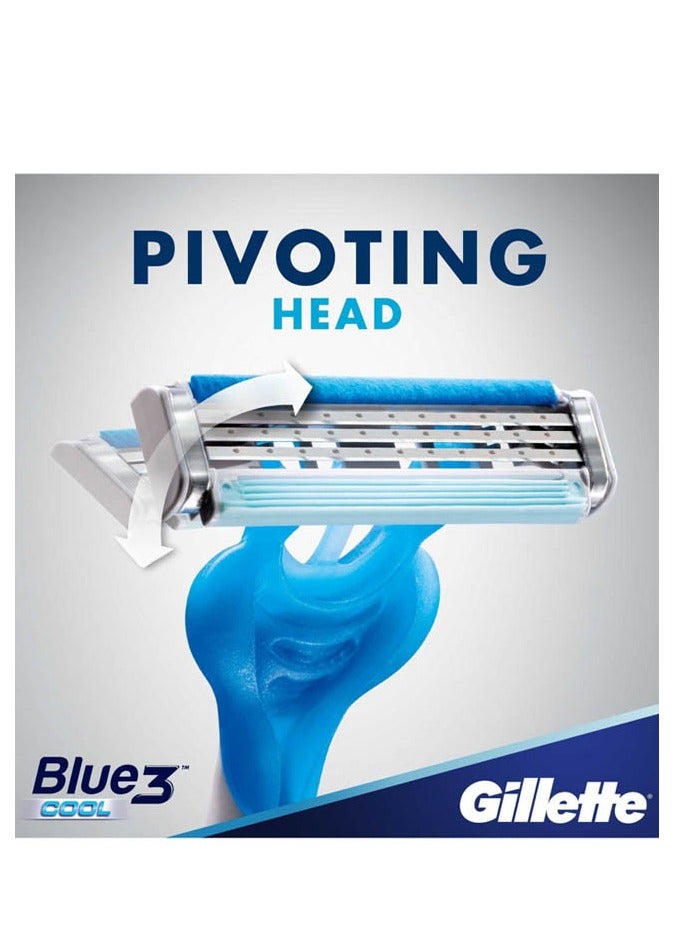 Gillette Blue3 Cool Men's Disposable Razor-6 Counts