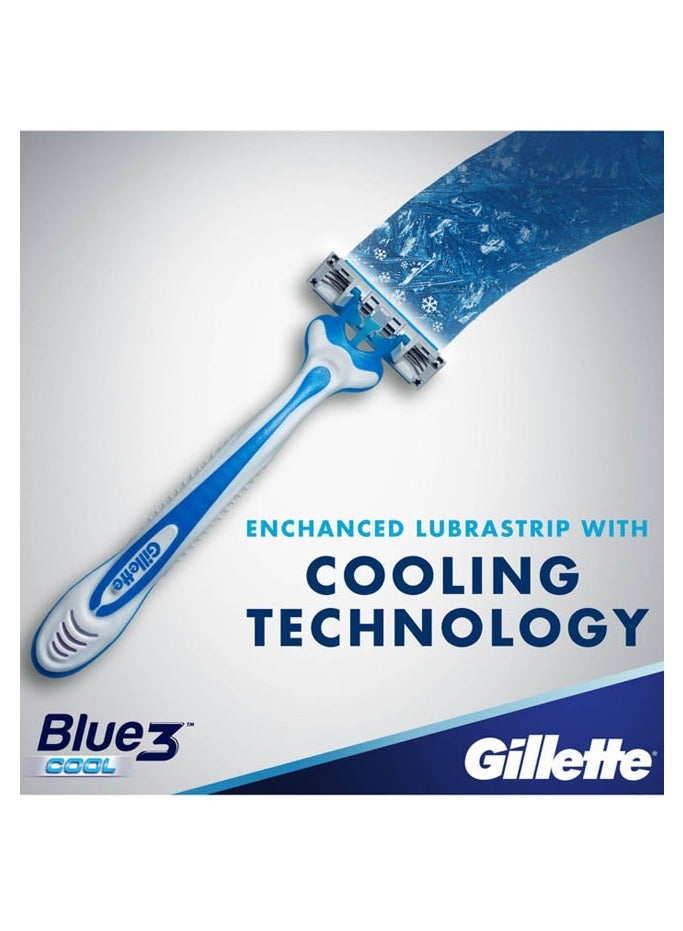 Gillette Blue3 Cool Men's Disposable Razor-6 Counts