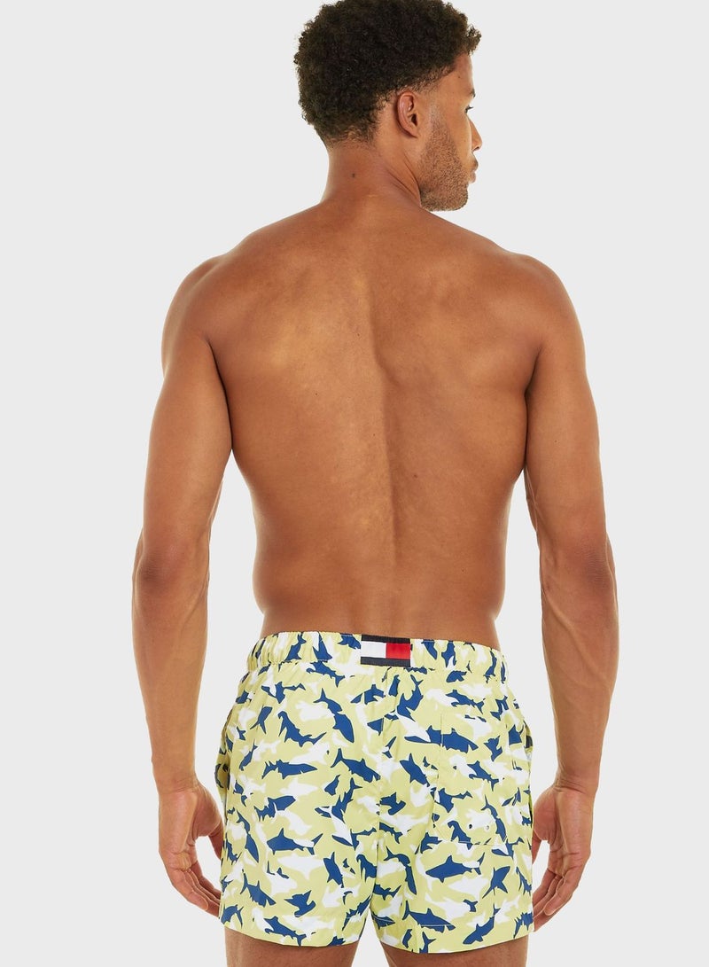 Short Printed Swim Shorts