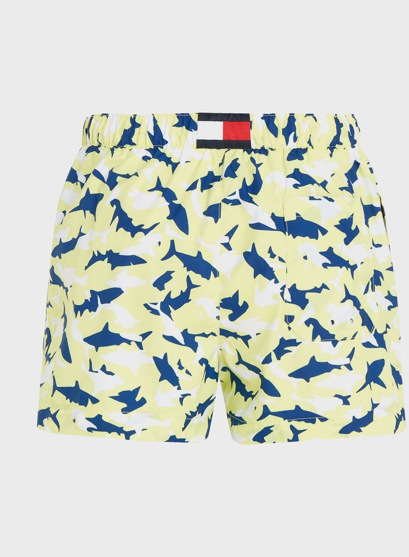 Short Printed Swim Shorts