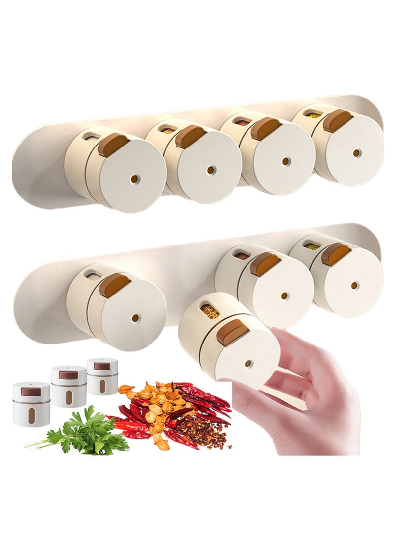 Salt and Pepper Shakers Set with Adjustable Pour Holes - Spice Dispenser - Perfect for Pink Himalayan, Table Salt, Black and White Pepper（6 pcs）
