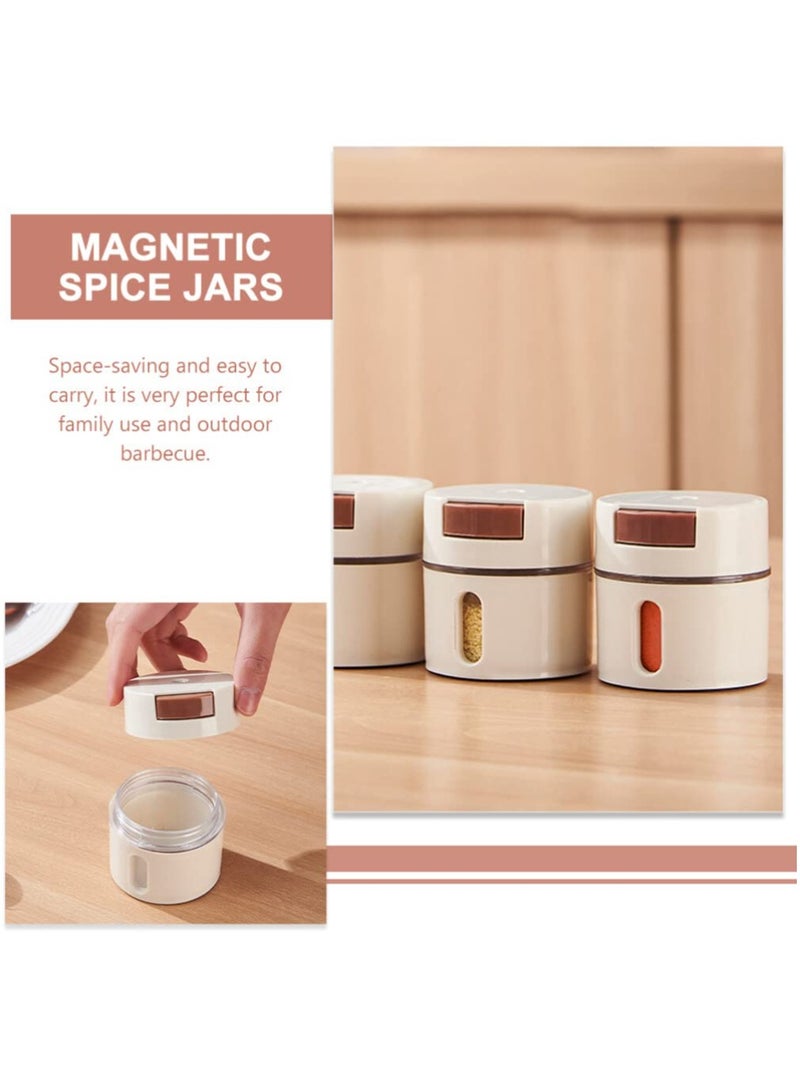 Salt and Pepper Shakers Set with Adjustable Pour Holes - Spice Dispenser - Perfect for Pink Himalayan, Table Salt, Black and White Pepper（6 pcs）