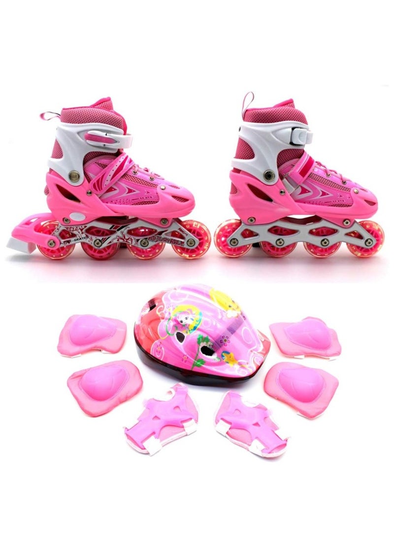 Kids Sport Shoes Wheel Skate Roller Shoes Skateboard Girl And Boy Drive Roller Skate Shoes with wheels Double Push Button Adjustable