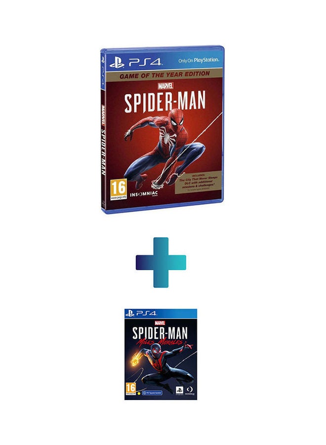 Marvel Spiderman GOTY  With Marvel Spider-Man : Miles Morales - action_shooter - playstation_4_ps4