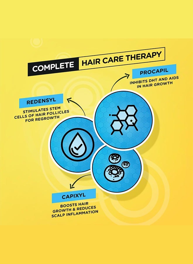 WellGrow Gold Hair Growth Serum (60ml) with Redensyl, Capixyl and Procapil For Hair Fall Control and Repair, Strengthens and Enhances Hair Growth for Men and Women
