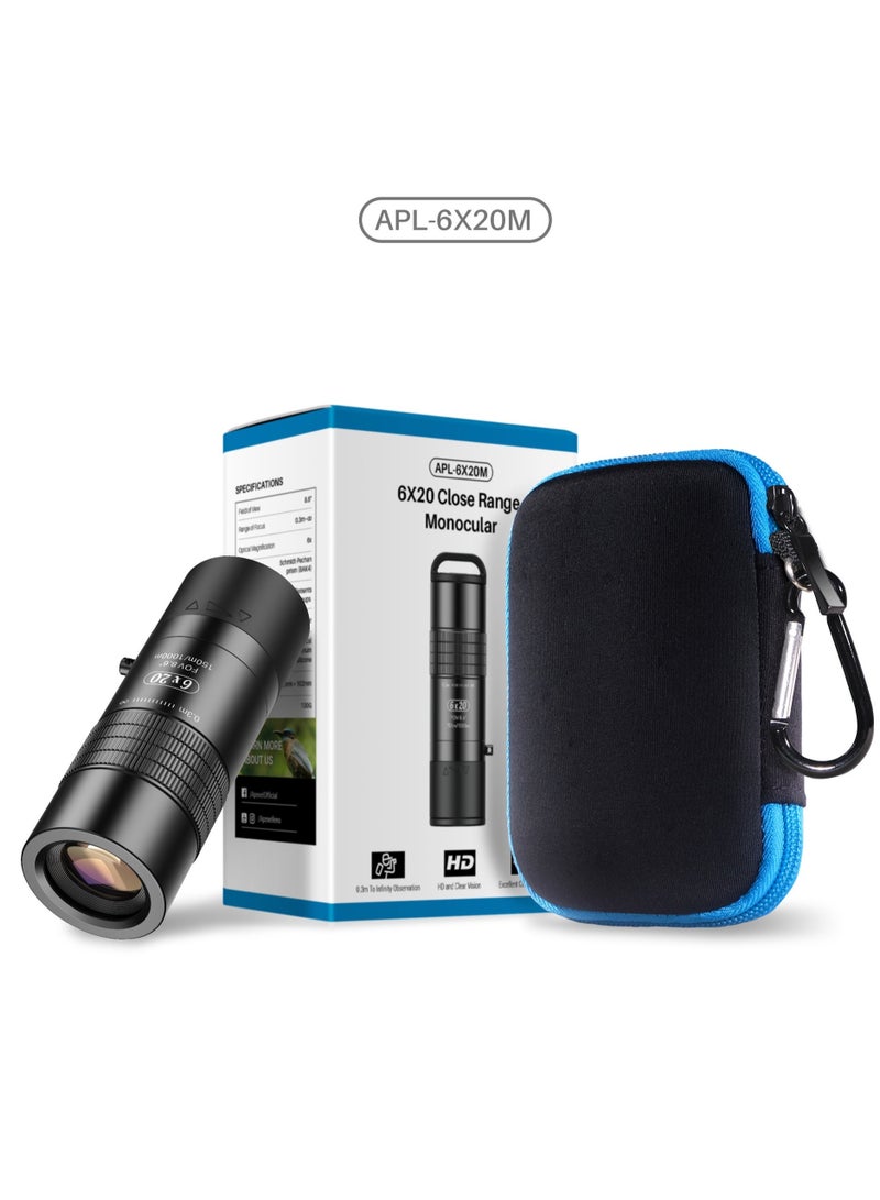 APEXEL Portable 6X20M Travel Telescope Lens for Smartphones HD BAK4 Prism Monocular Zoom Telephoto Lens Mobile Phone Accessories