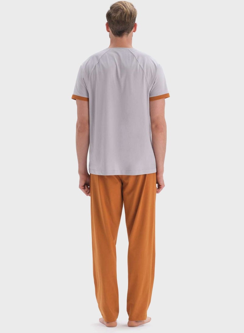 Nightwear T-Shirt & Trouser Set