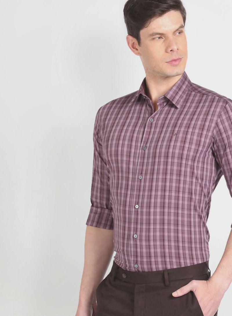 Checked Slim Fit Shirt