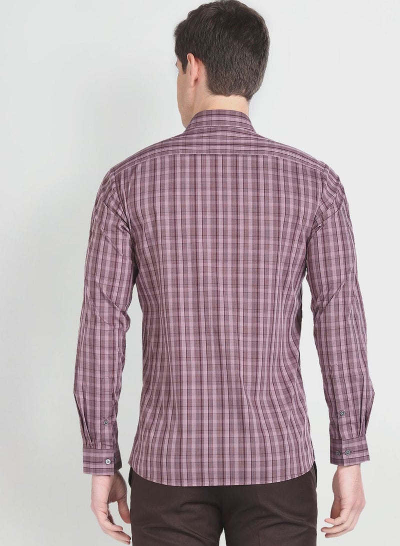 Checked Slim Fit Shirt