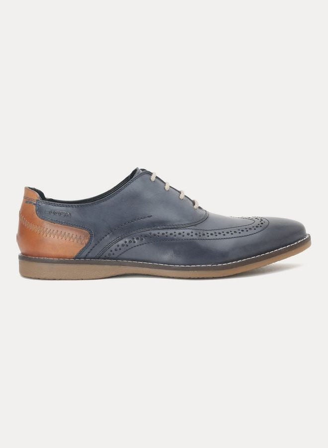 Lace-Up Formal Shoes Navy Blue