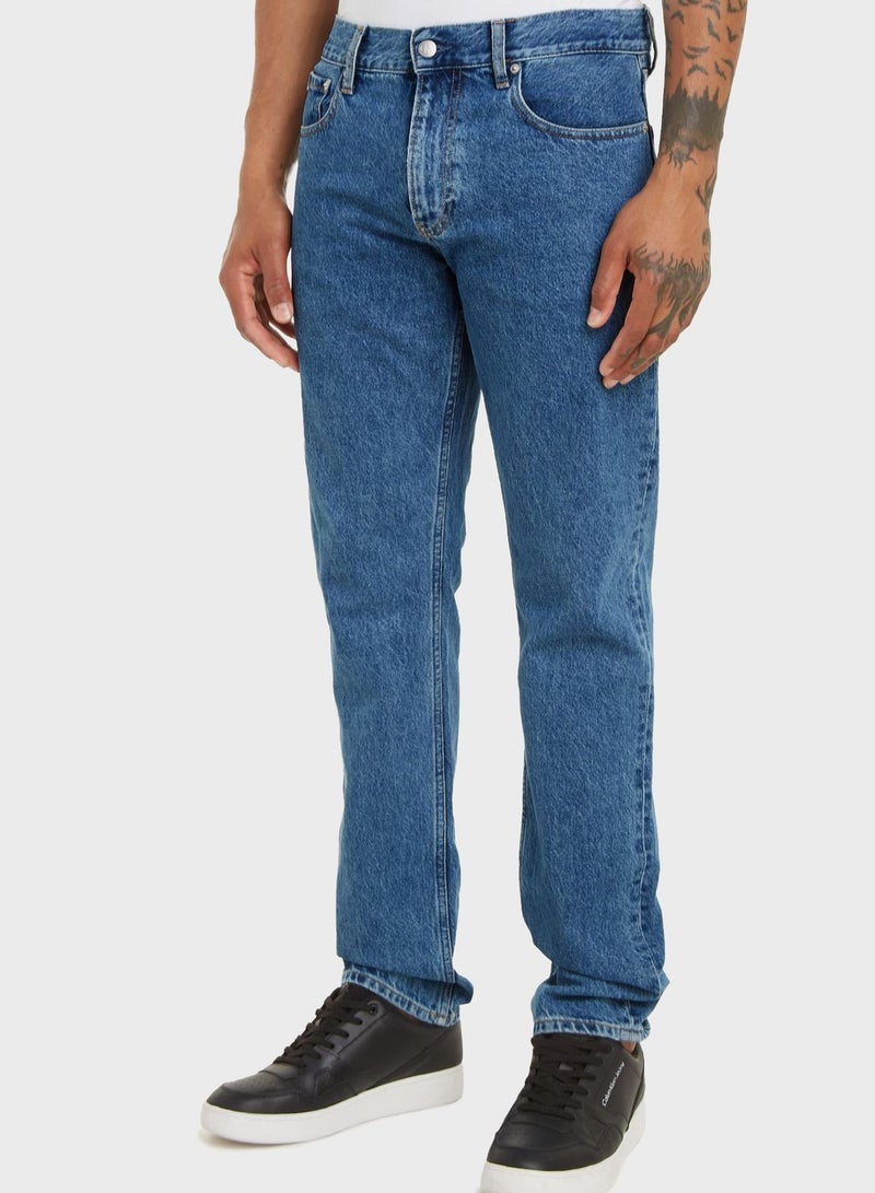 Essential Denim Straight Fit Jeans