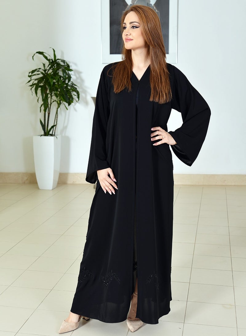 Plain Embroidered abaya