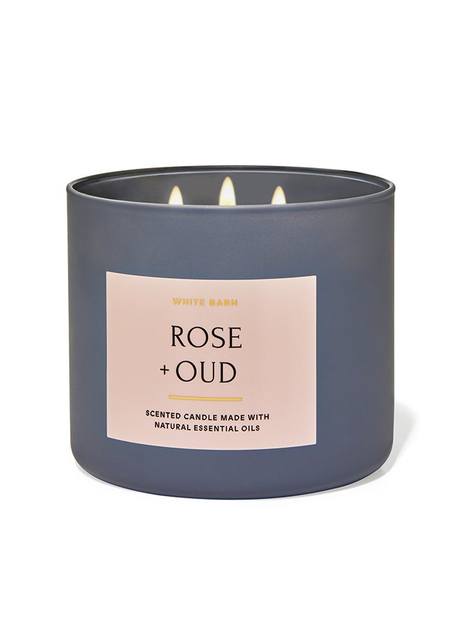 Rose And Oud 3-Wick Candle