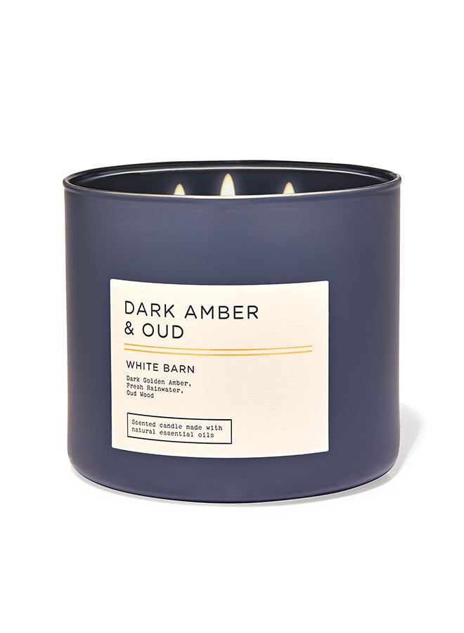 Dark Amber And Oud 3-Wick Candle