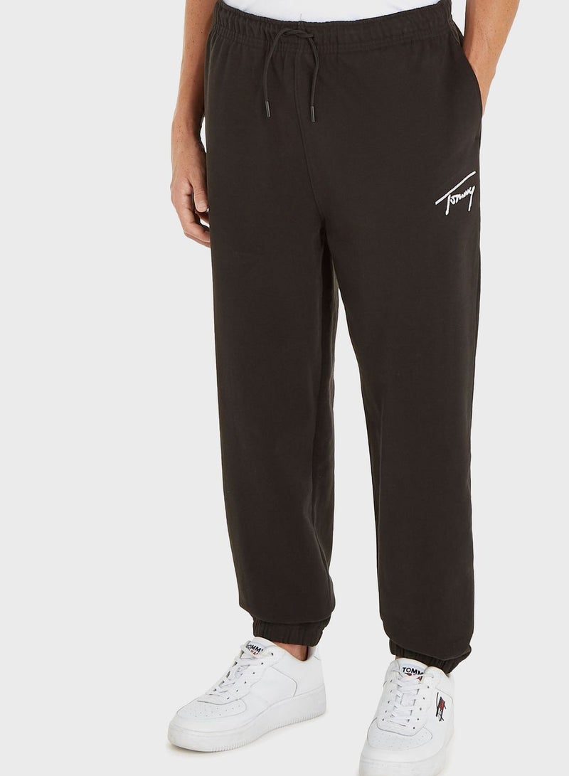 Signature Text Sweatpants