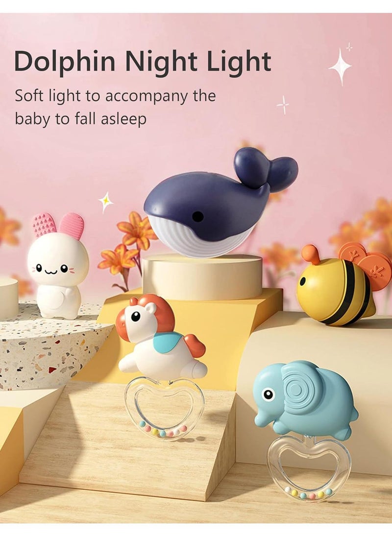 Newborn Baby Hanging Music Light Intelligent Remote Control Rotating Bed Bell Toy