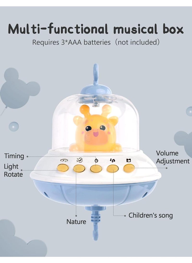 Newborn Baby Hanging Music Light Intelligent Remote Control Rotating Bed Bell Toy