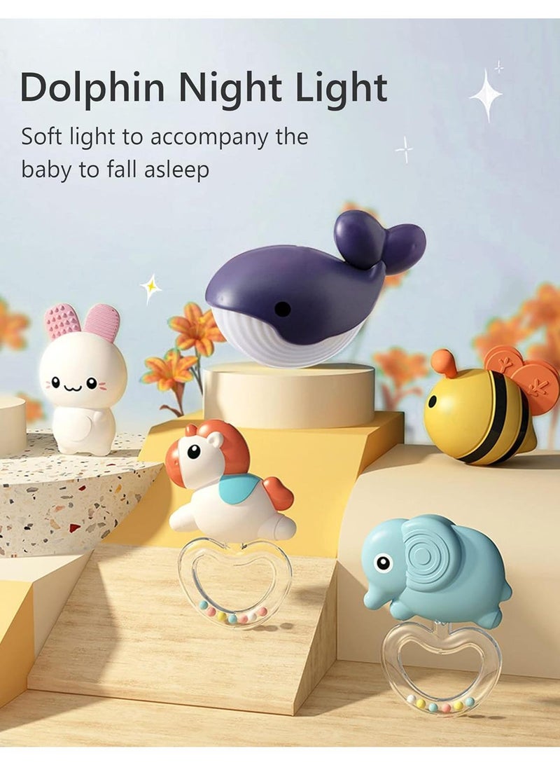 Newborn Baby Hanging Music Light Intelligent Remote Control Rotating Bed Bell Toy