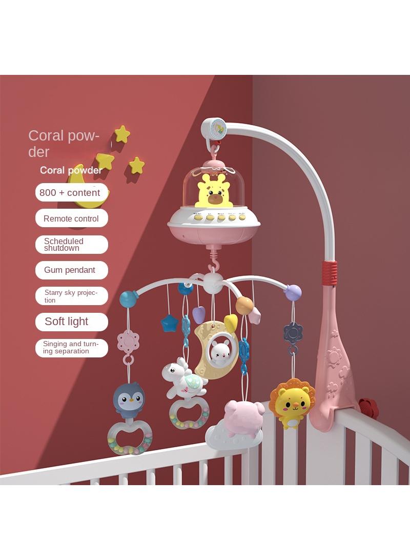 Newborn Baby Hanging Music Light Intelligent Remote Control Rotating Bed Bell Toy