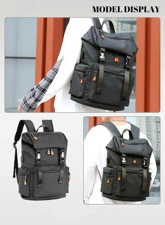 Men's Large Capacity Double Shoulder Backpack for School Travel