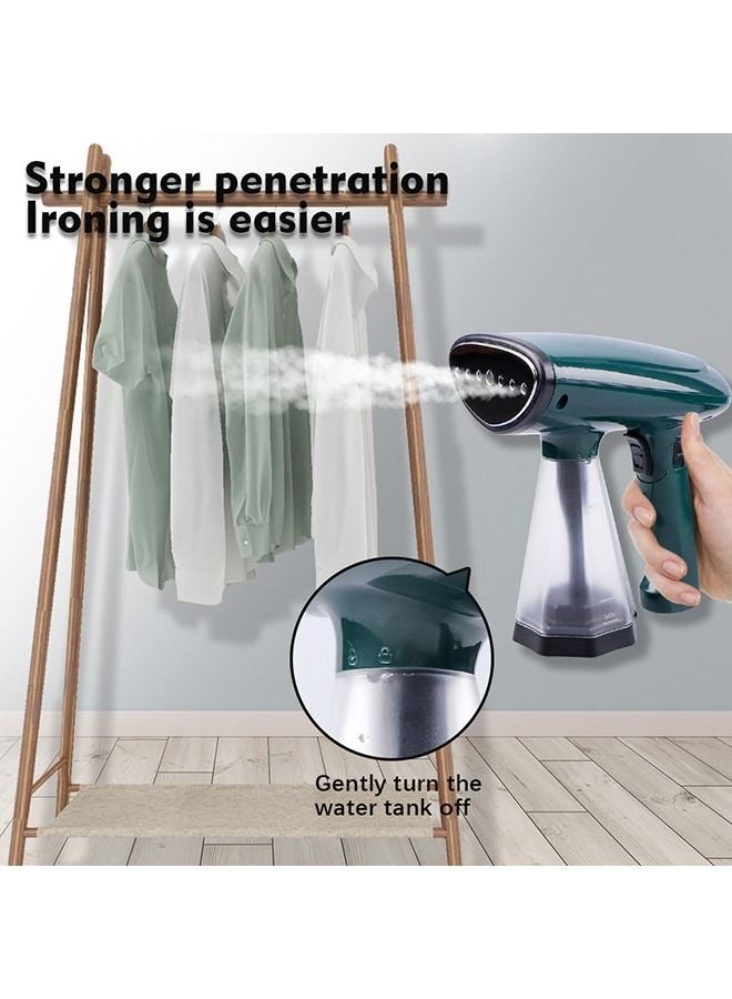 Foldable Handheld Garment Steamer Steam Iron 200ml 1500W Green