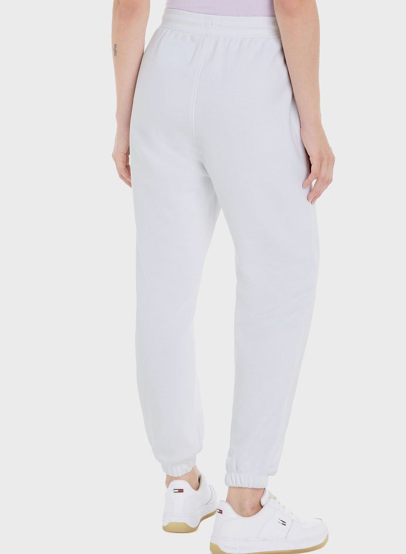 High Waist Logo Sweat Pants