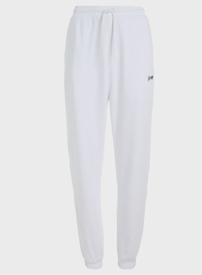 High Waist Logo Sweat Pants