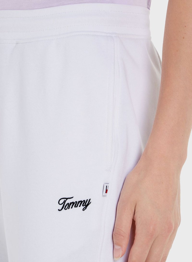 High Waist Logo Sweat Pants