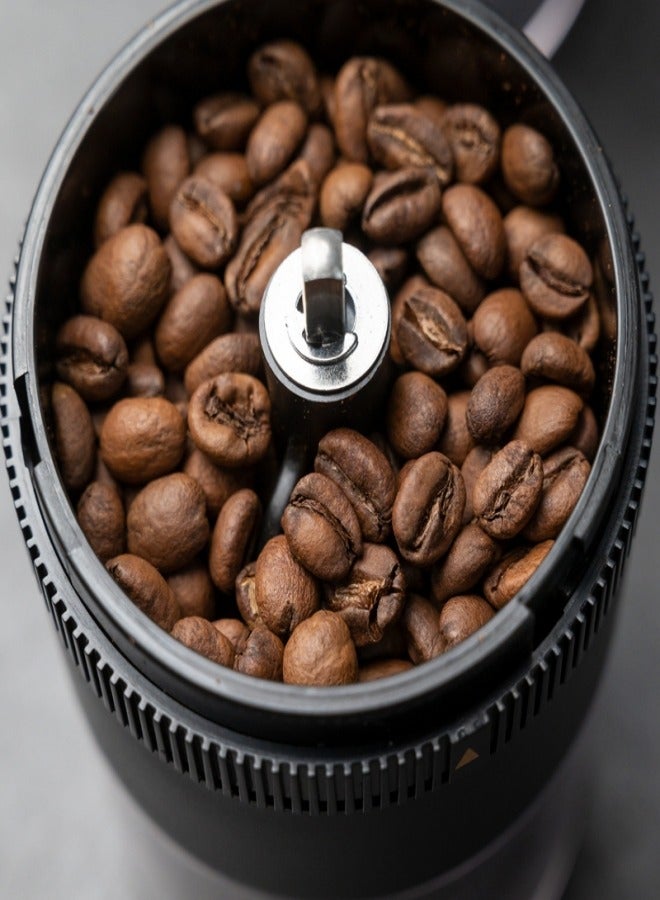 USB Rechargeable Portable Electric Burr Coffee Grinder, 4 Cups Small Automatic Conical Burr with Multi Grind Setting