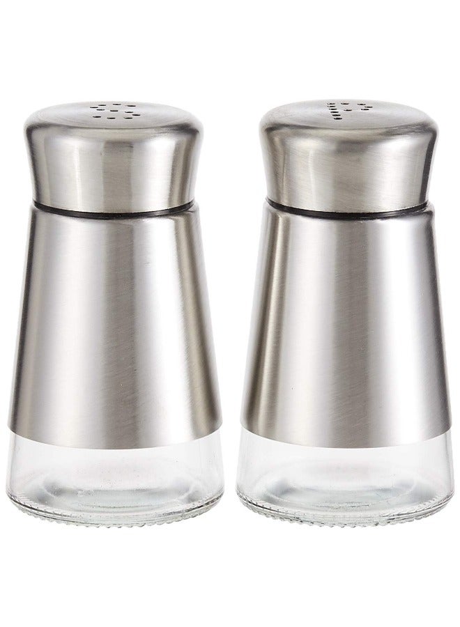 90 ml Salt And Pepper Shaker Set - 2 Pieces (Silver)