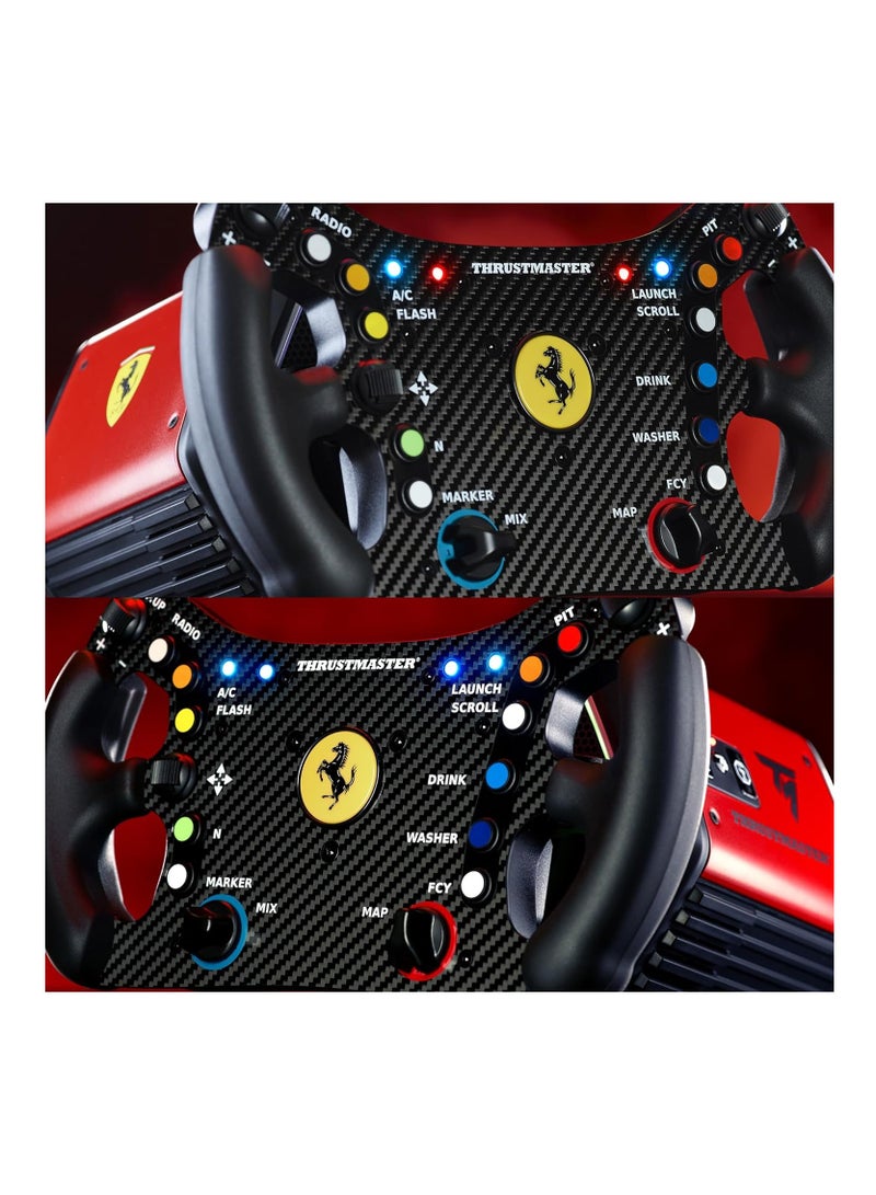 Thrustmaster Ferrari 488 GT3 Wheel Add-On, Racing Wheel Rim, PC, PS5, PS4, Xbox Series X|S, Xbox One, Officially Licensed by Ferrari