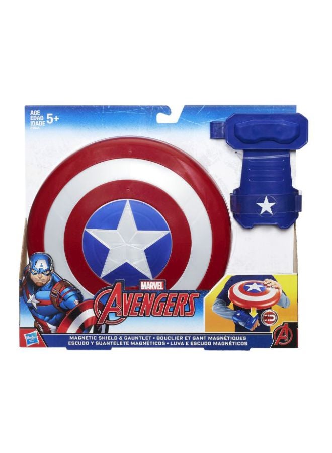 Marvel Captain America Magnetic Shield And Gauntlet Set