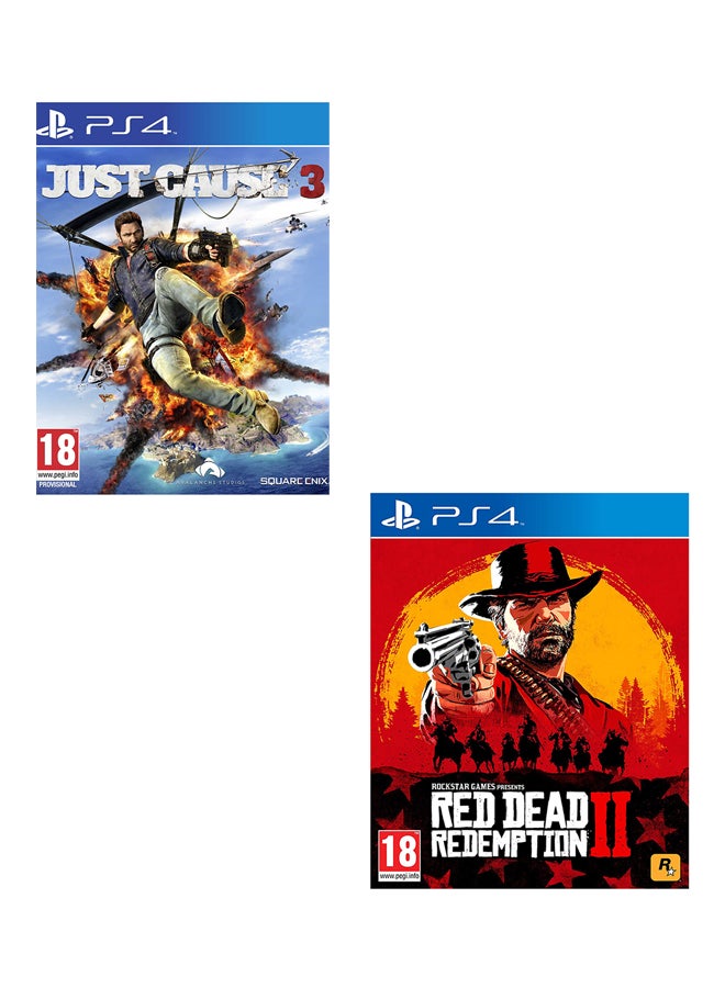 Just Cause 3 Region 1 + Red Dead Redemption 2  -  PlayStation 4 - playstation_4_ps4