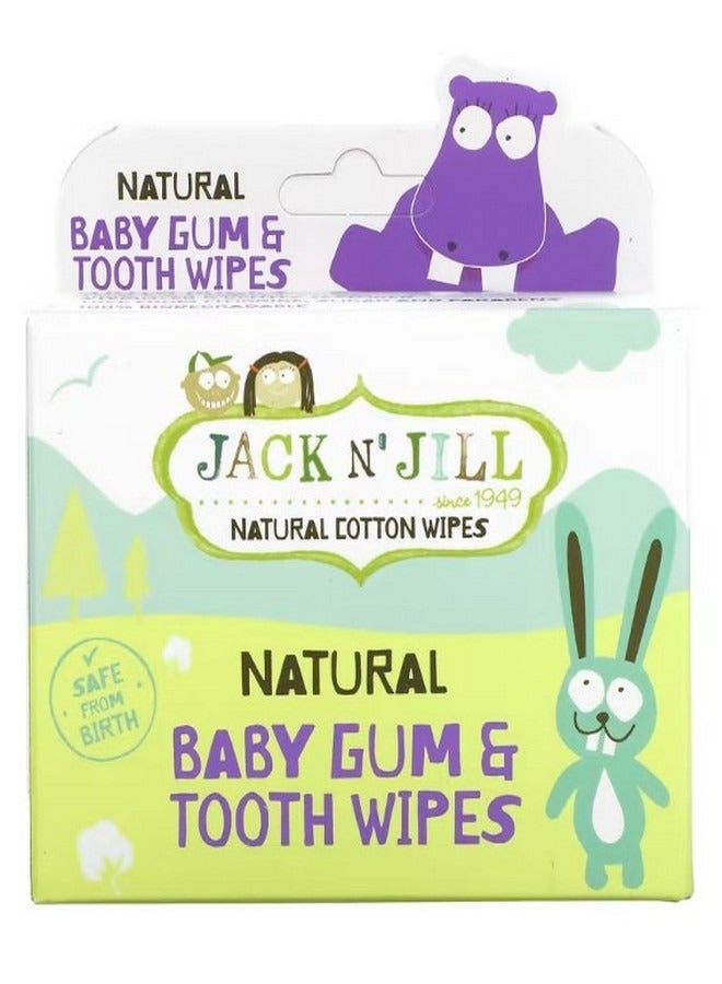 Natural Baby Gum and Tooth Wipes 25 Individually Wrapped Wipes