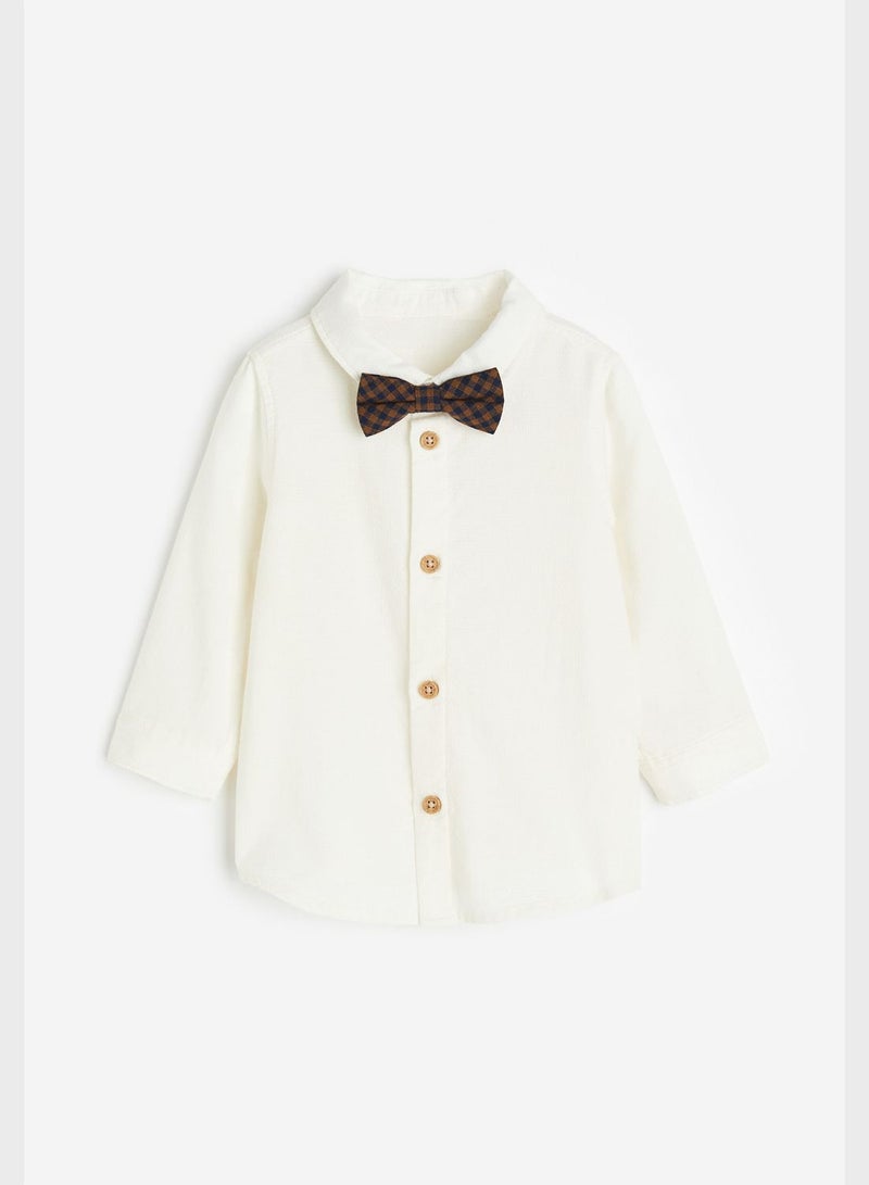 Infant Essential Shirt With Bow Tie