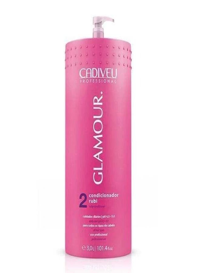 Cadiveu Glamour Ruby Conditioner - 3 Liters, Made in Brazil