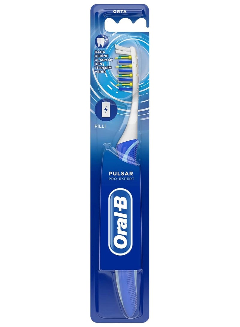 Oral B Pro-Expert Pulsar Toothbrush, Multi Colour, Assorted, 35 Medium